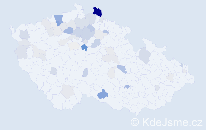 Příjmení: 'Bari', počet výskytů 171 v celé ČR