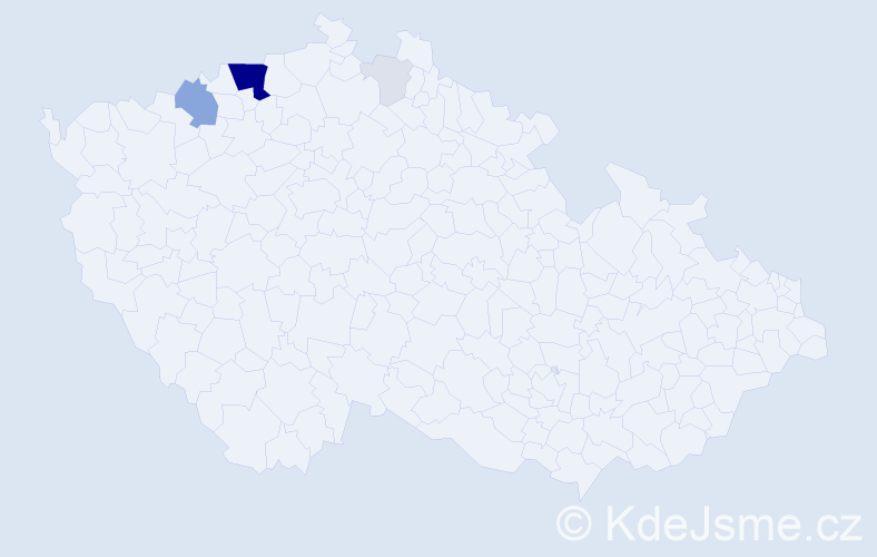 Příjmení: 'Kuričajová', počet výskytů 26 v celé ČR