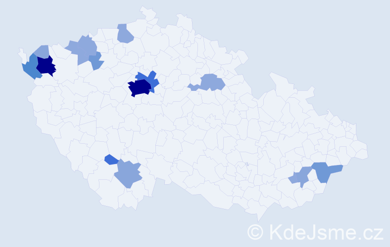 Příjmení: 'Hüttl', počet výskytů 49 v celé ČR