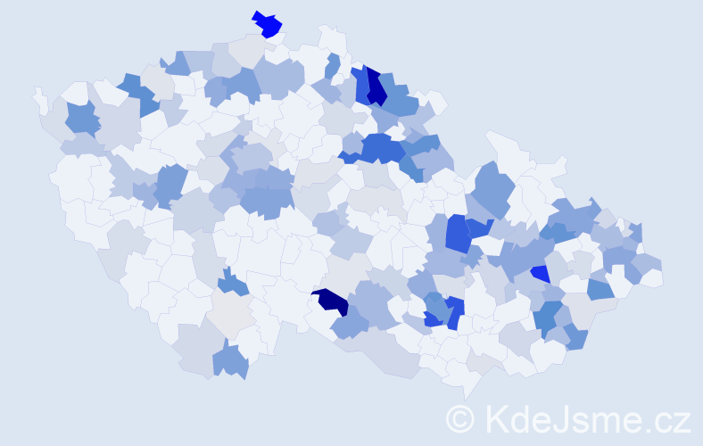 Příjmení: 'Gallová', počet výskytů 399 v celé ČR