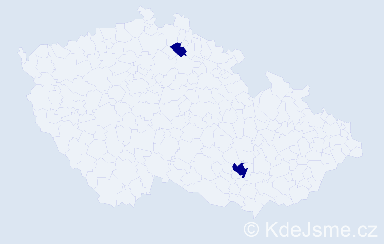 Příjmení: 'Sarahová', počet výskytů 4 v celé ČR
