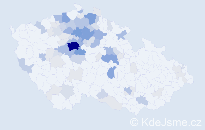 Příjmení: 'Zíta', počet výskytů 271 v celé ČR