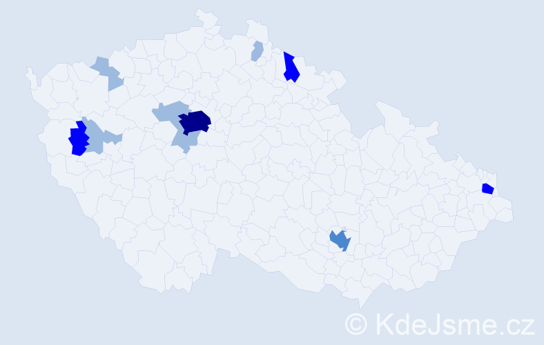 Příjmení: 'Felberová', počet výskytů 20 v celé ČR