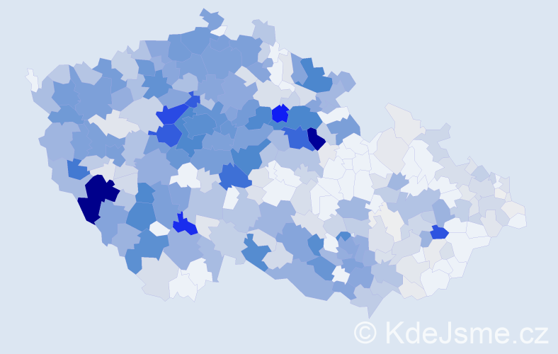 Příjmení: 'Vlasák', počet výskytů 2398 v celé ČR