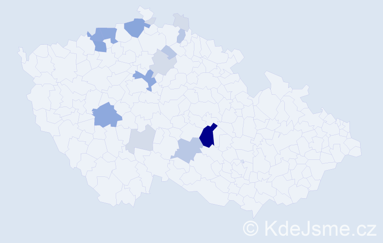 Příjmení: 'Litochleb', počet výskytů 48 v celé ČR