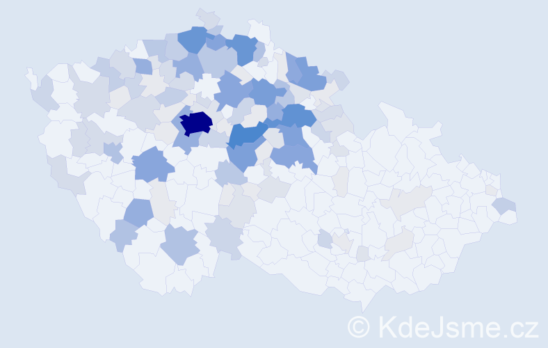 Příjmení: 'Kout', počet výskytů 506 v celé ČR