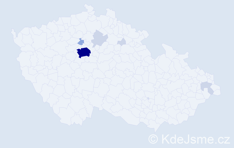 Příjmení: 'Timofeeva', počet výskytů 19 v celé ČR