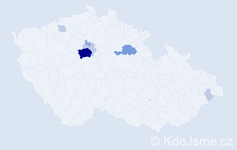 Příjmení: 'Blumenthal', počet výskytů 18 v celé ČR