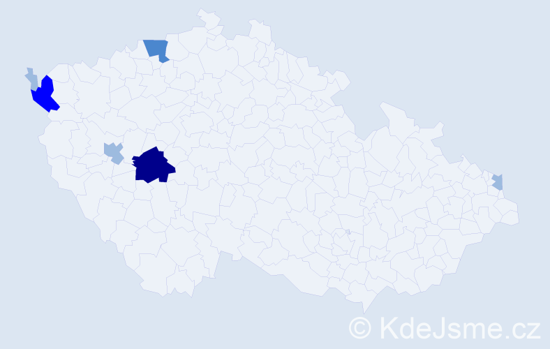 Příjmení: 'Paboučková', počet výskytů 12 v celé ČR