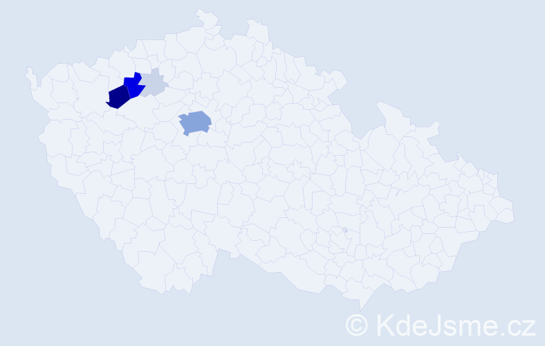 Příjmení: 'Milenko', počet výskytů 28 v celé ČR
