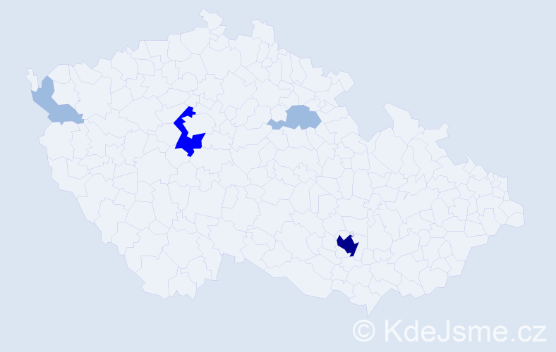 Příjmení: 'Veinhauer', počet výskytů 10 v celé ČR