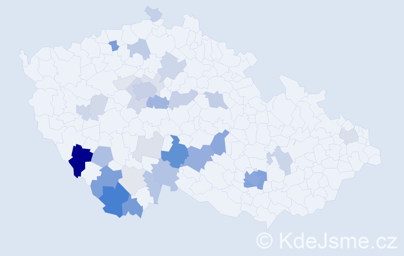 Příjmení: 'Hodová', počet výskytů 109 v celé ČR