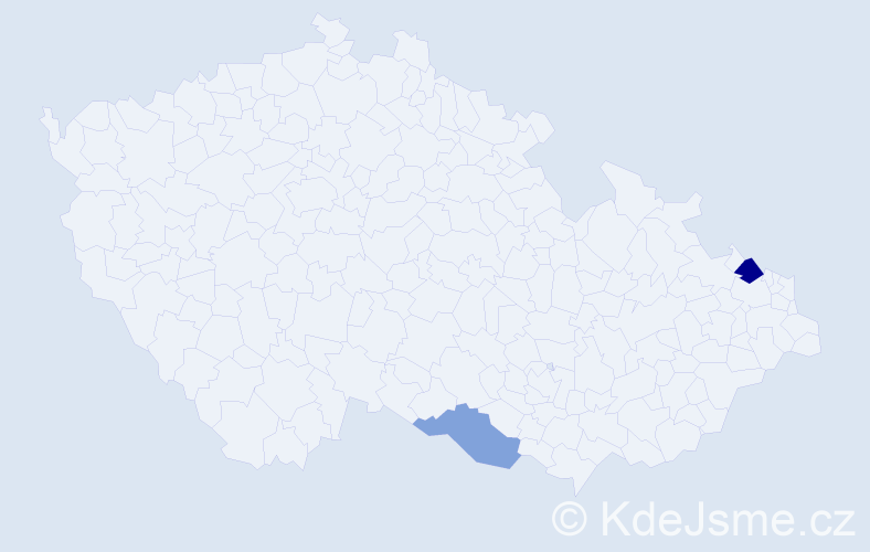 Příjmení: 'Konetzny', počet výskytů 3 v celé ČR