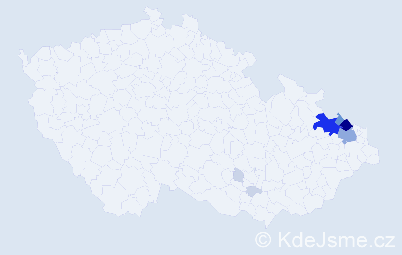 Příjmení: 'Krieblová', počet výskytů 31 v celé ČR