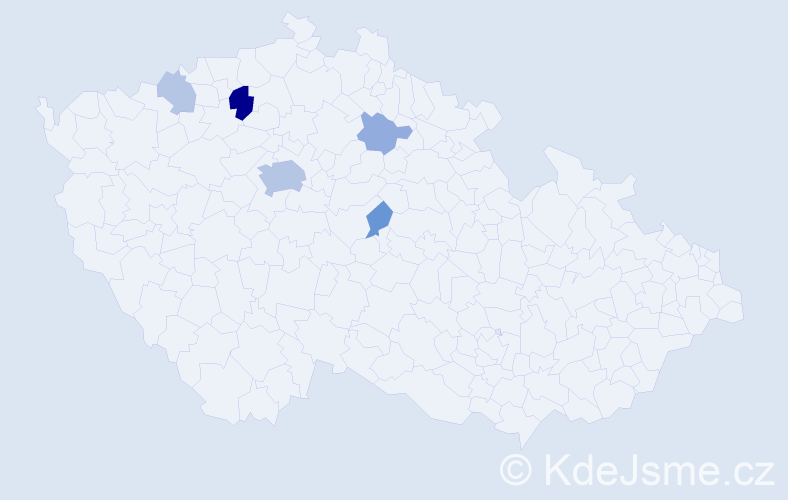 Příjmení: 'Vipler', počet výskytů 15 v celé ČR