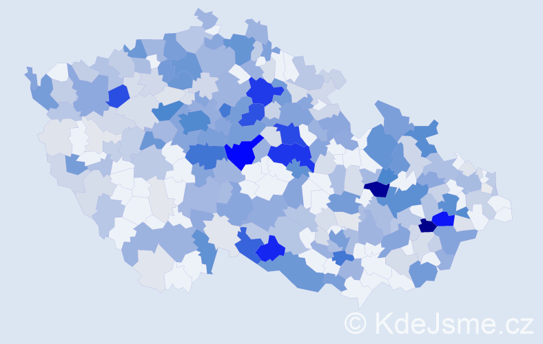 Příjmení: 'Táborská', počet výskytů 1287 v celé ČR