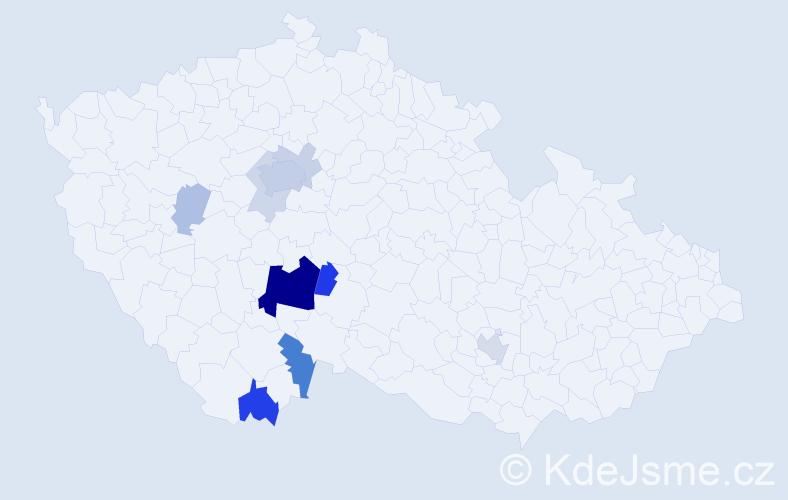 Příjmení: 'Maleninský', počet výskytů 31 v celé ČR