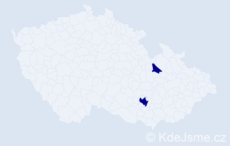 Příjmení: 'Gilwannová', počet výskytů 2 v celé ČR