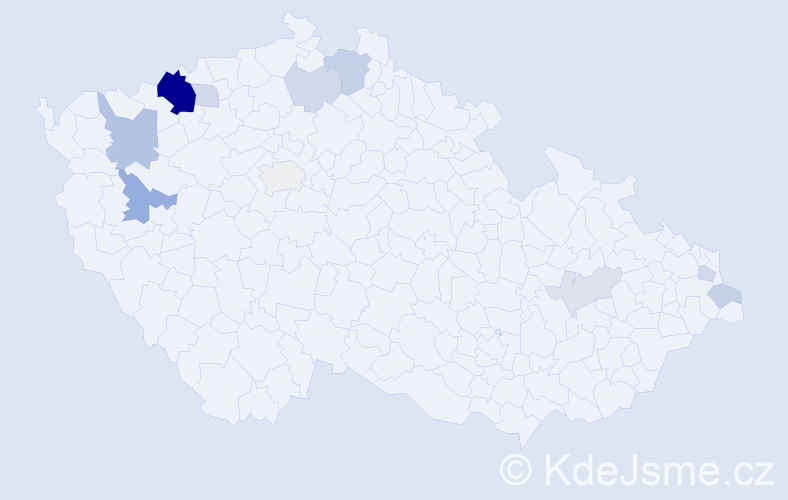 Příjmení: 'Begala', počet výskytů 27 v celé ČR