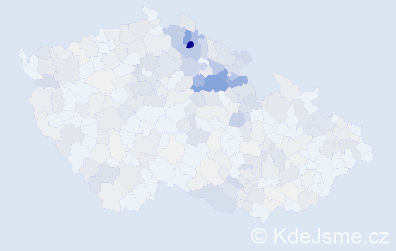 Příjmení: 'Hušková', počet výskytů 1047 v celé ČR