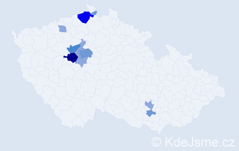 Příjmení: 'Goldammerová', počet výskytů 24 v celé ČR