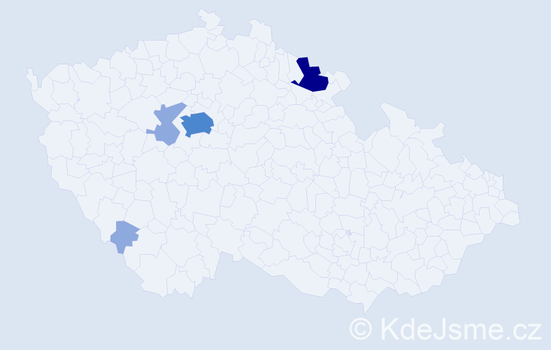 Příjmení: 'Priputenová', počet výskytů 10 v celé ČR