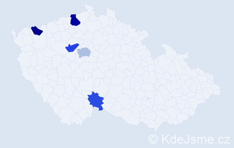 Příjmení: 'Turtenwald', počet výskytů 10 v celé ČR