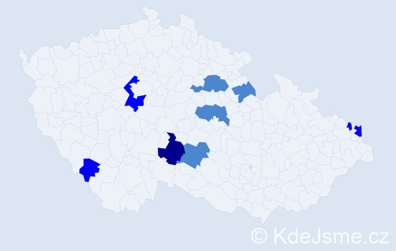 Příjmení: 'Lettrich', počet výskytů 15 v celé ČR