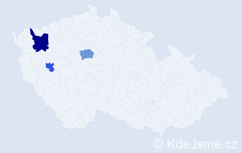 Příjmení: 'Burtseva', počet výskytů 5 v celé ČR