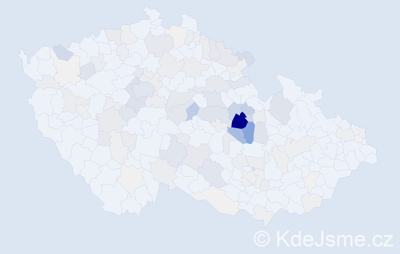 Příjmení: 'Lněničková', počet výskytů 404 v celé ČR