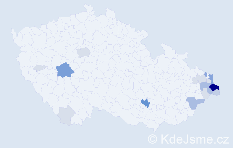 Příjmení: 'Walczysko', počet výskytů 64 v celé ČR