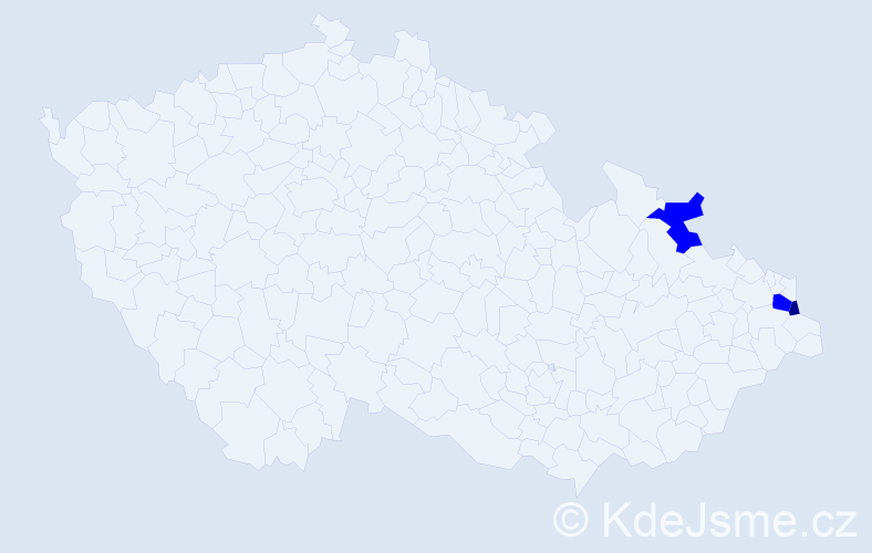 Příjmení: 'Mirowská', počet výskytů 4 v celé ČR