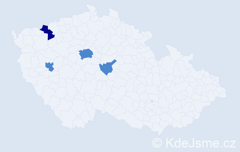 Příjmení: 'Lendvorská', počet výskytů 6 v celé ČR