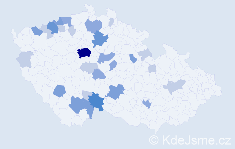 Příjmení: 'Matlasová', počet výskytů 67 v celé ČR