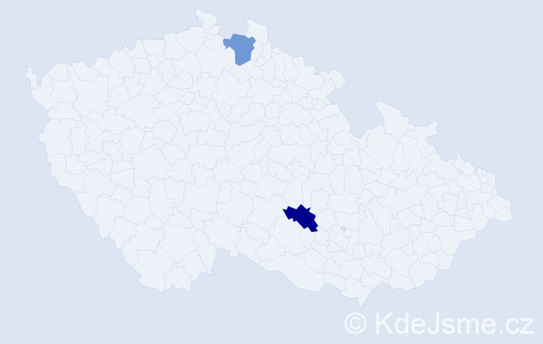 Příjmení: 'Gebreselassie', počet výskytů 4 v celé ČR