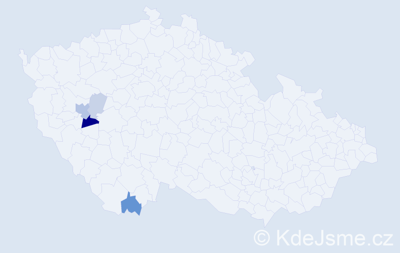 Příjmení: 'Kuncendörferová', počet výskytů 10 v celé ČR