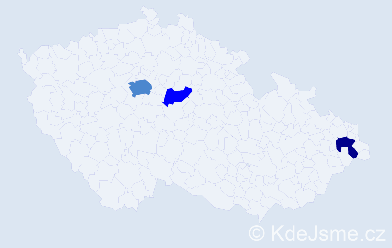 Příjmení: 'Břežková', počet výskytů 6 v celé ČR