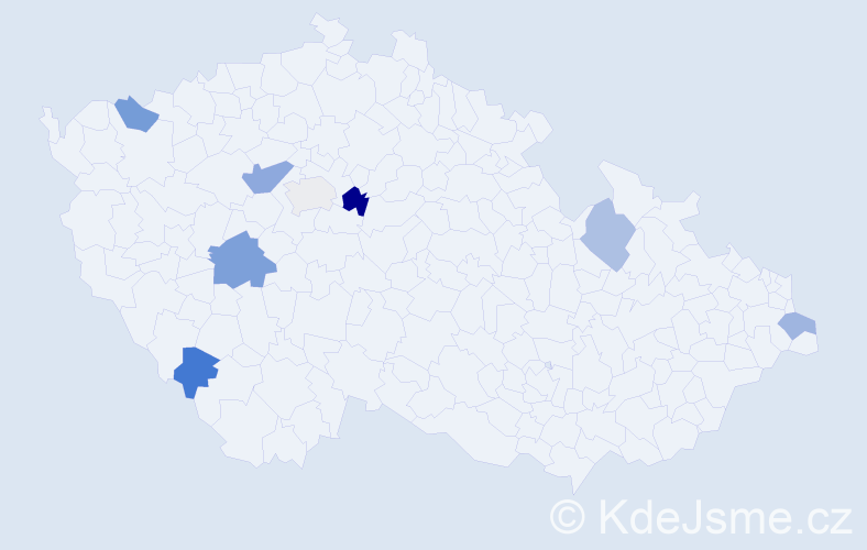 Příjmení: 'Jadwiszczoková', počet výskytů 11 v celé ČR