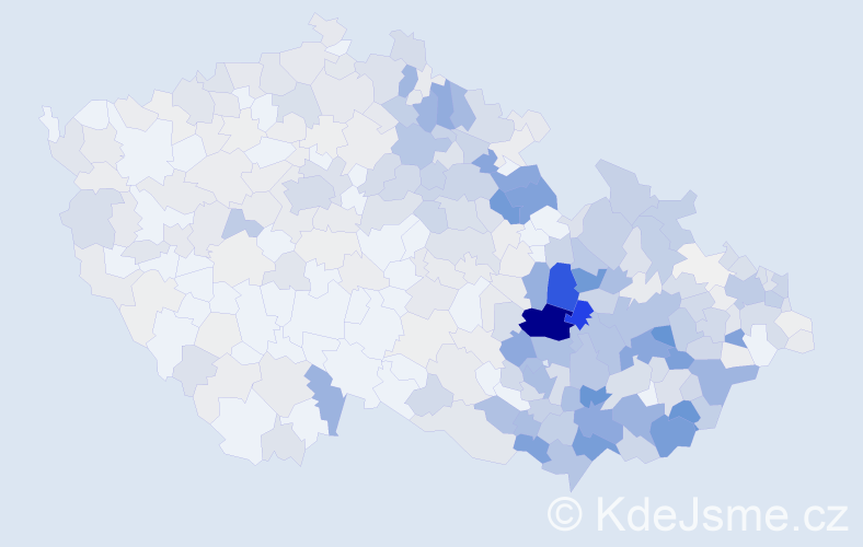 Příjmení: 'Zemánek', počet výskytů 1691 v celé ČR