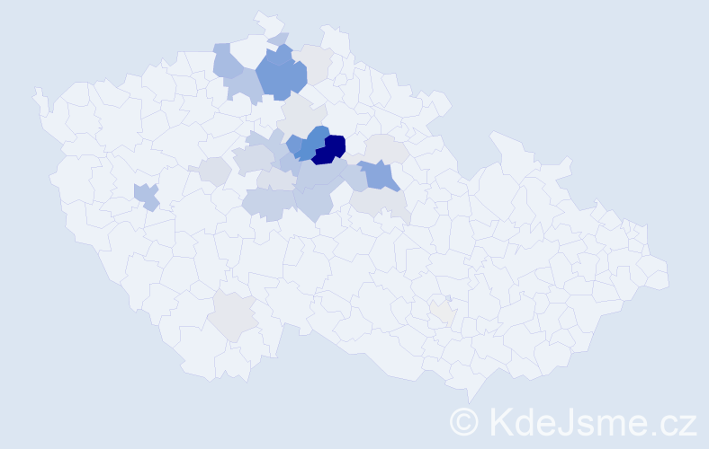 Příjmení: 'Buldra', počet výskytů 98 v celé ČR