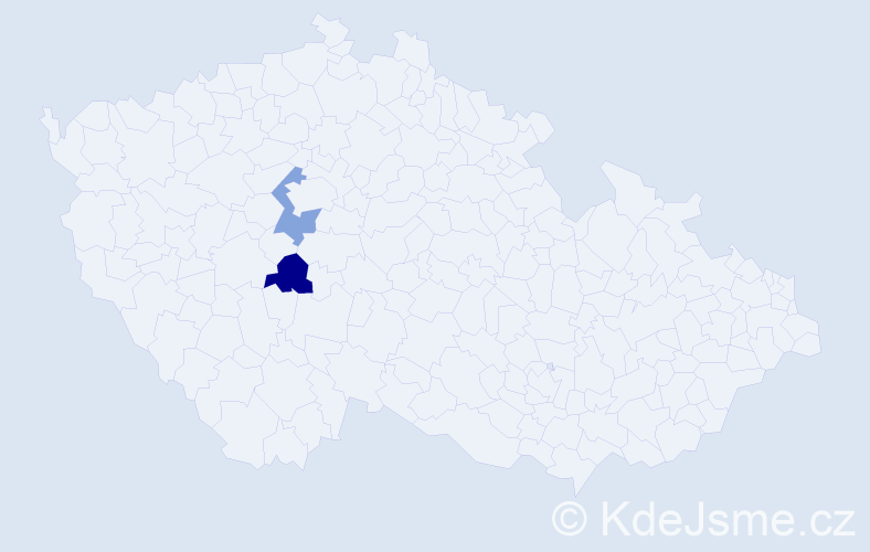 Příjmení: 'Pičugin', počet výskytů 4 v celé ČR