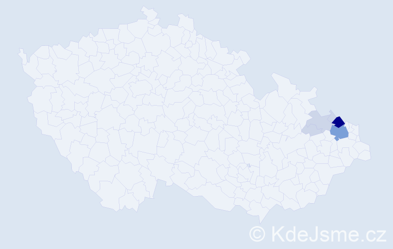 Příjmení: 'Barabasch', počet výskytů 21 v celé ČR