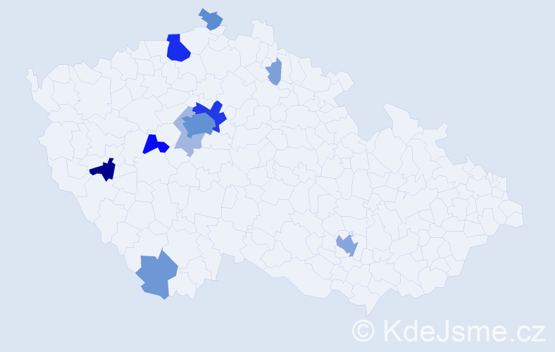 Příjmení: 'Schick', počet výskytů 72 v celé ČR