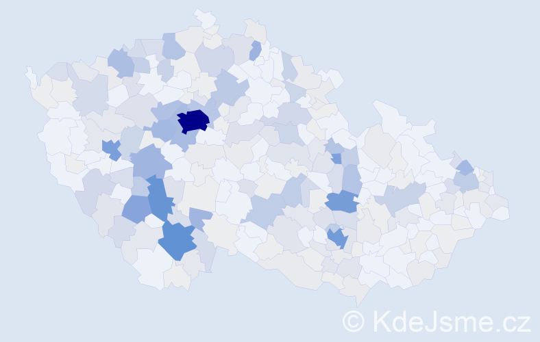 Příjmení: 'Řehoř', počet výskytů 1039 v celé ČR