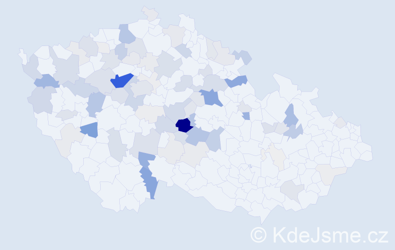 Příjmení: 'Vosyka', počet výskytů 317 v celé ČR