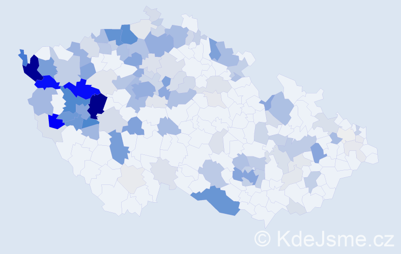 Příjmení: 'Roth', počet výskytů 461 v celé ČR