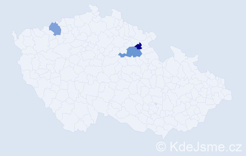 Příjmení: 'Safko', počet výskytů 4 v celé ČR