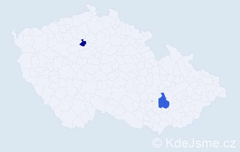 Příjmení: 'Galushchak', počet výskytů 2 v celé ČR