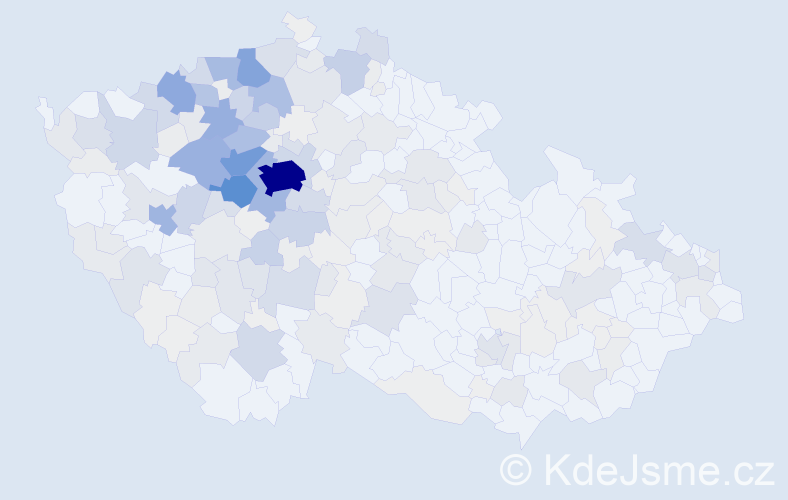 Příjmení: 'Prošková', počet výskytů 1025 v celé ČR