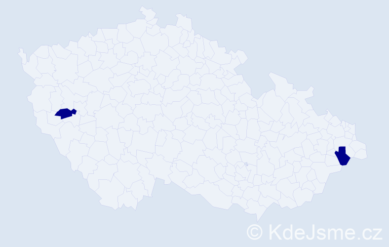 Příjmení: 'Crestani', počet výskytů 2 v celé ČR